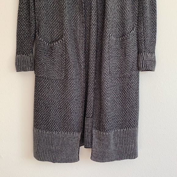 Cabi 3166 Lara Duster Grey Open Front Long Textured Cardigan - Picture 7 of 11
